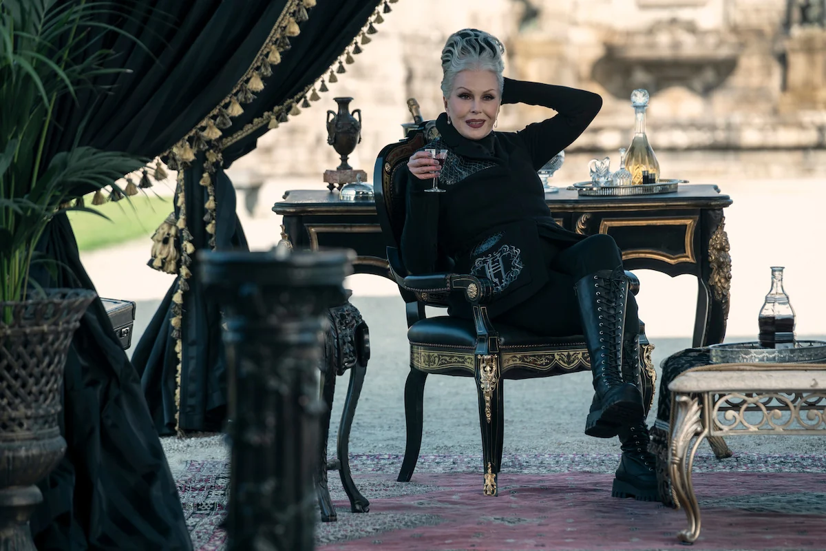Joanna Lumley as Grandmama in a Season 2 portrait for Wednesday on Netflix